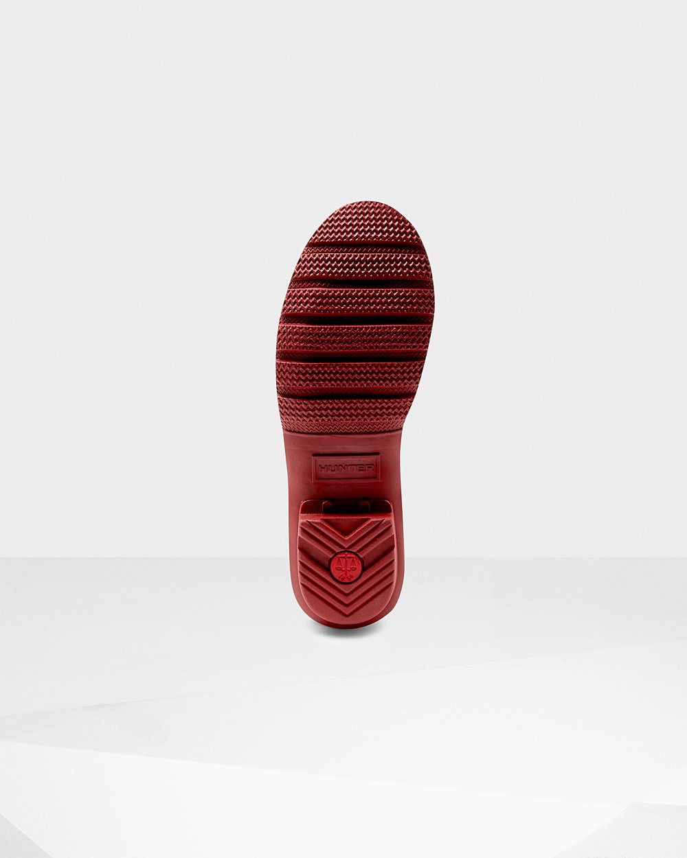 Womens Tall Rain Boots - Hunter Original Exploded Logo (69PWYCZSF) - Grey Red